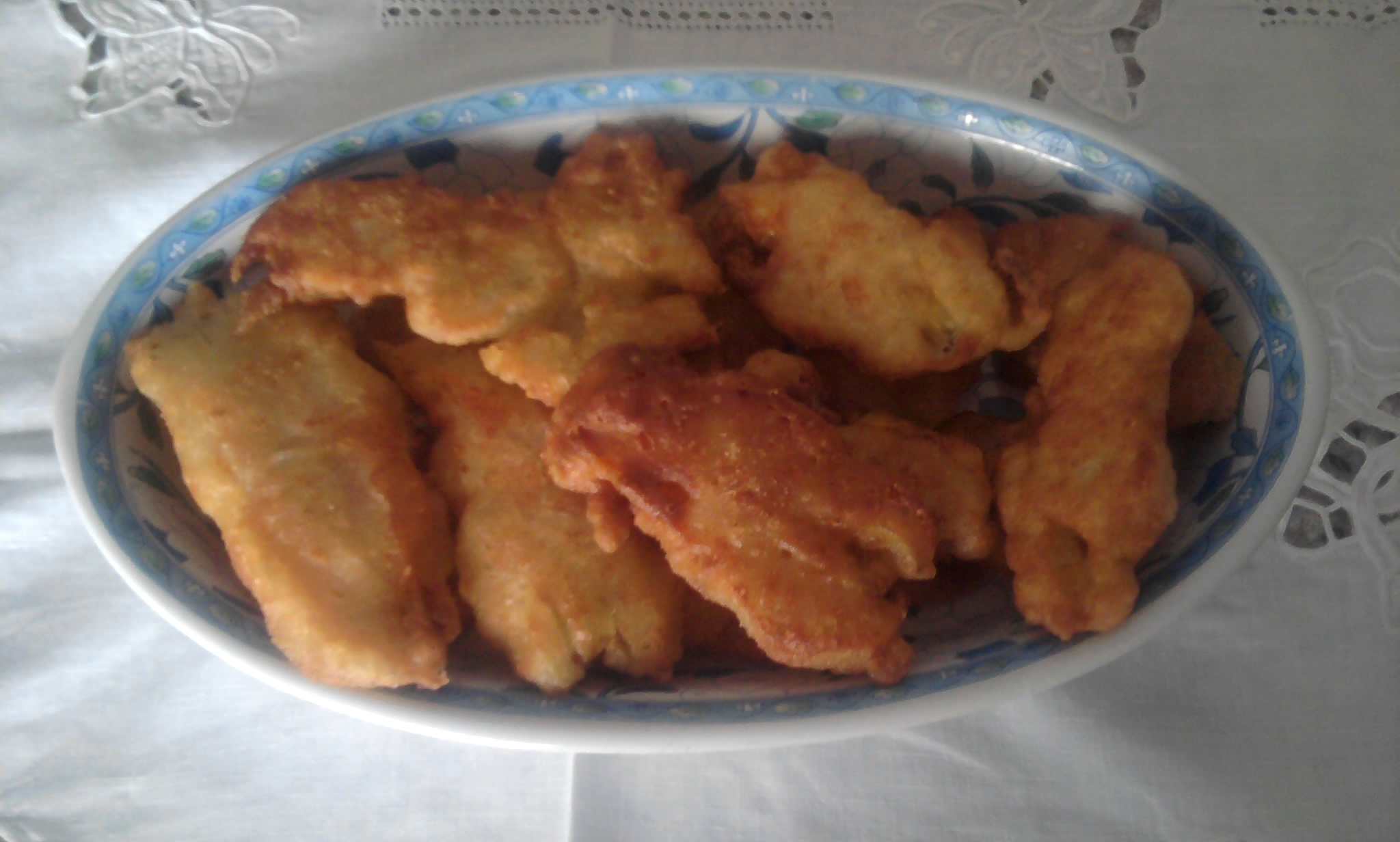 FRITTELLE DI FIORI DI ZUCCA CROCCANTI