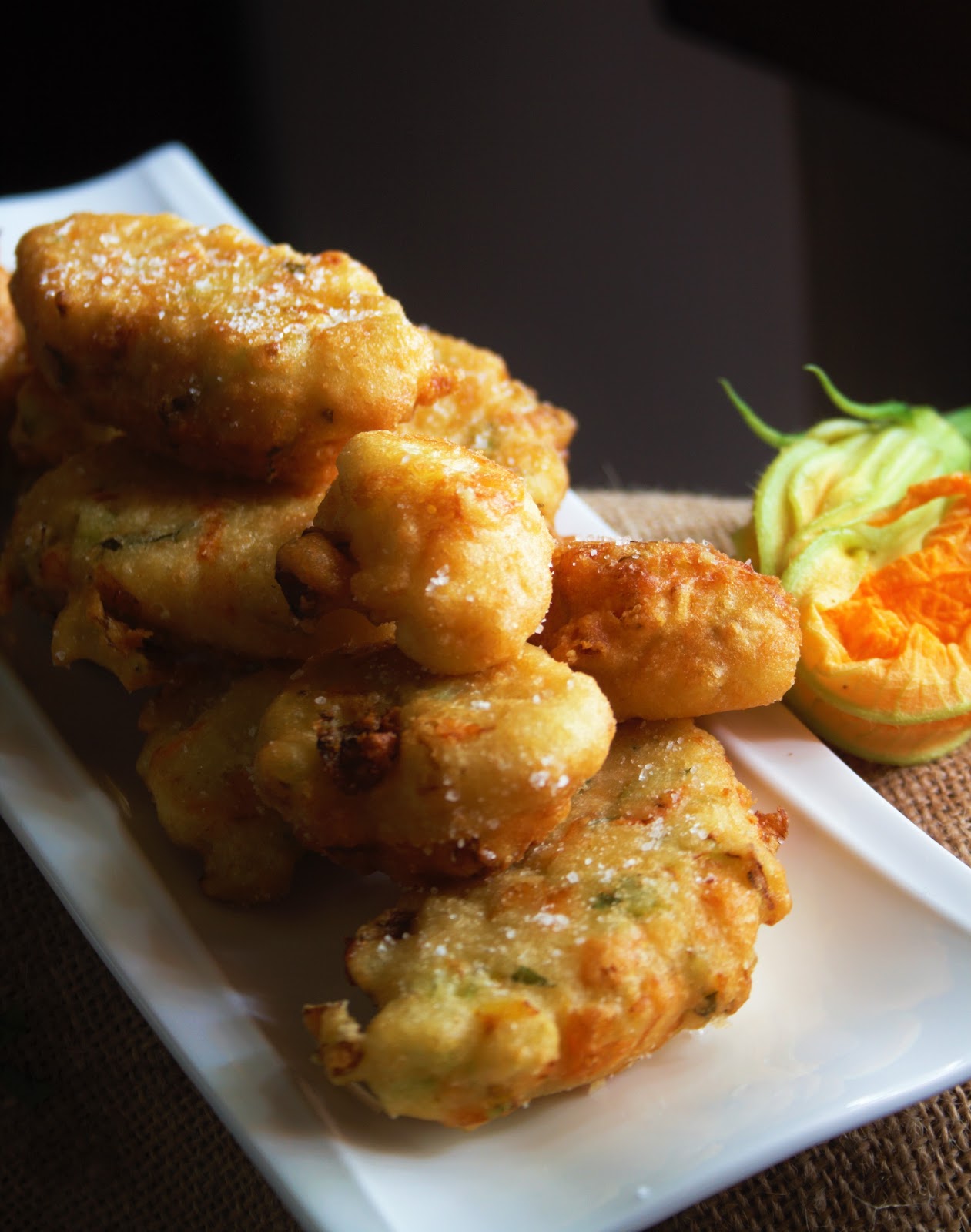 Frittelle di fiori di zucca