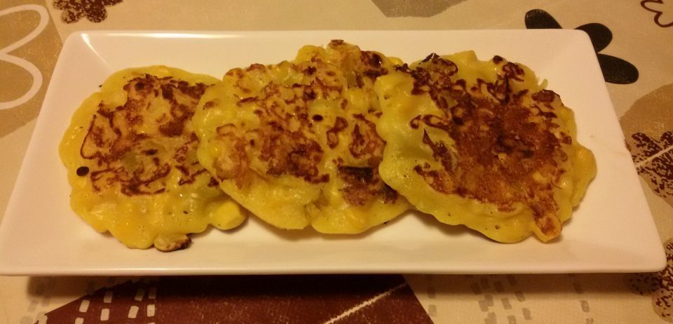 Frittelle di mais e peperoni