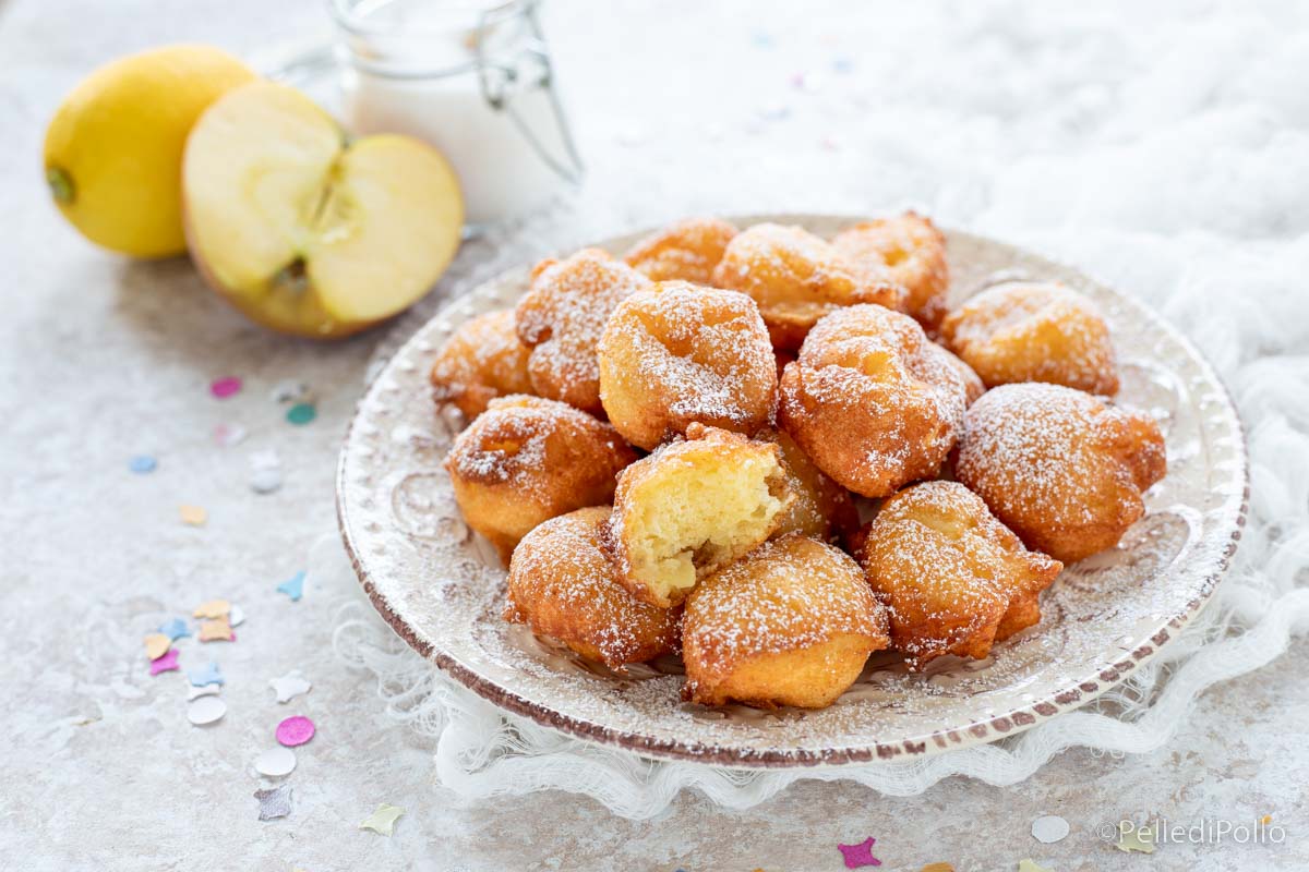 Frittelle di mele con ricotta