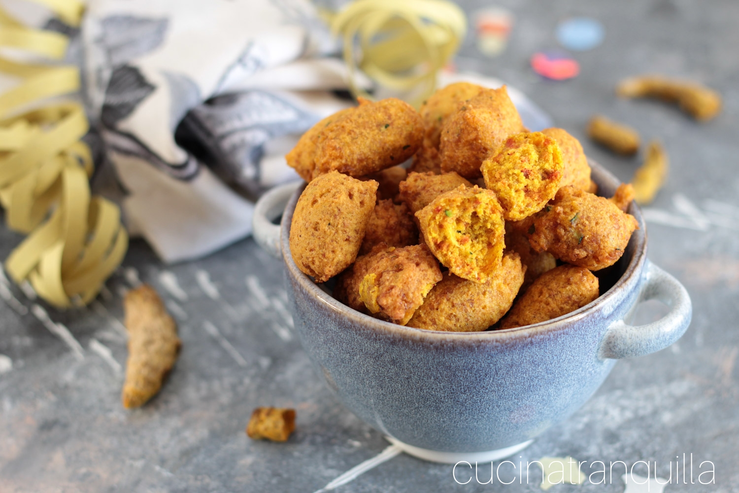 Frittelle integrali alla curcuma