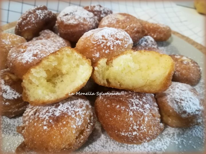 Frittelle soffici di limone senza glutine