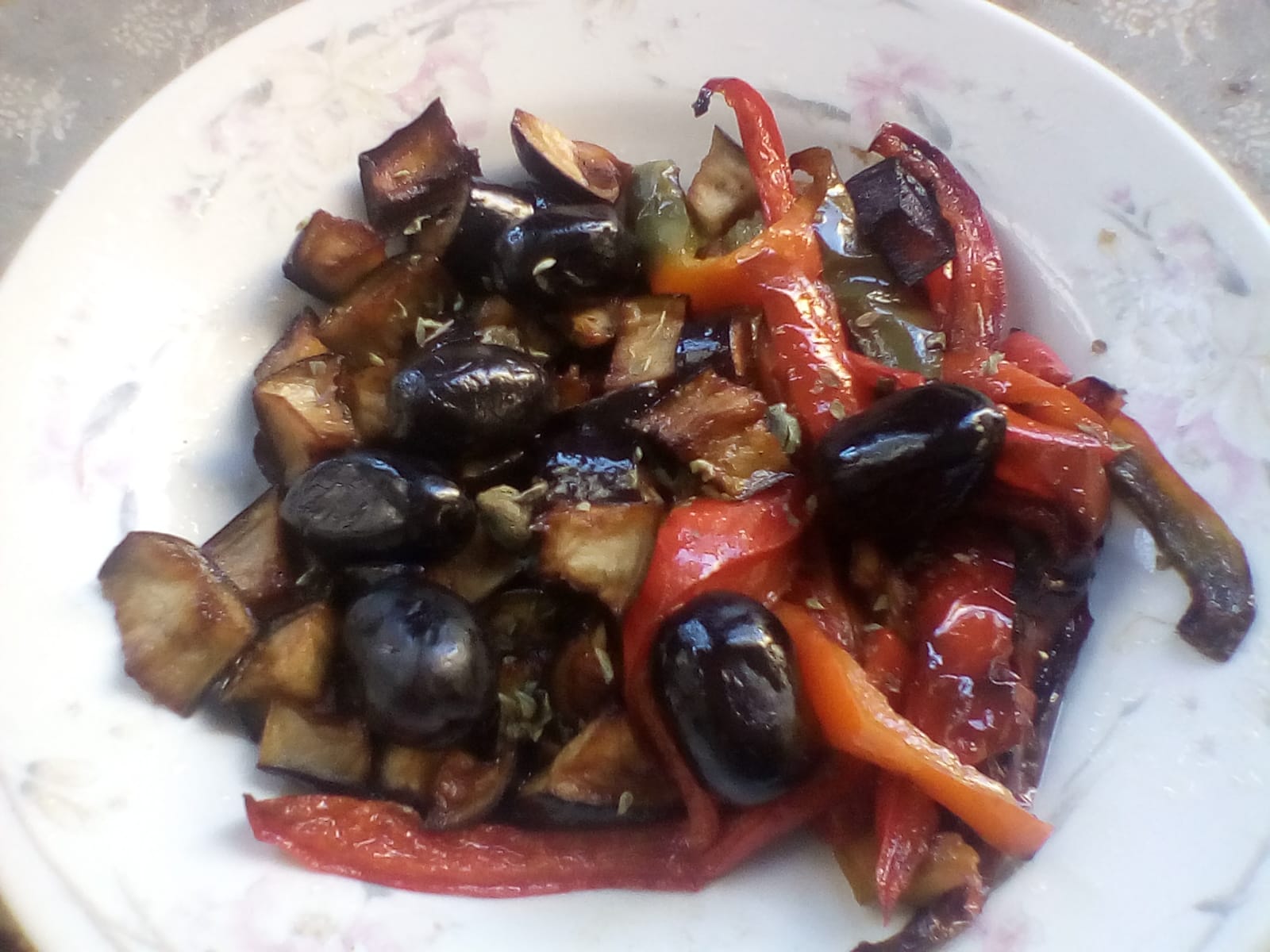 Fritto di melanzane e peperoni