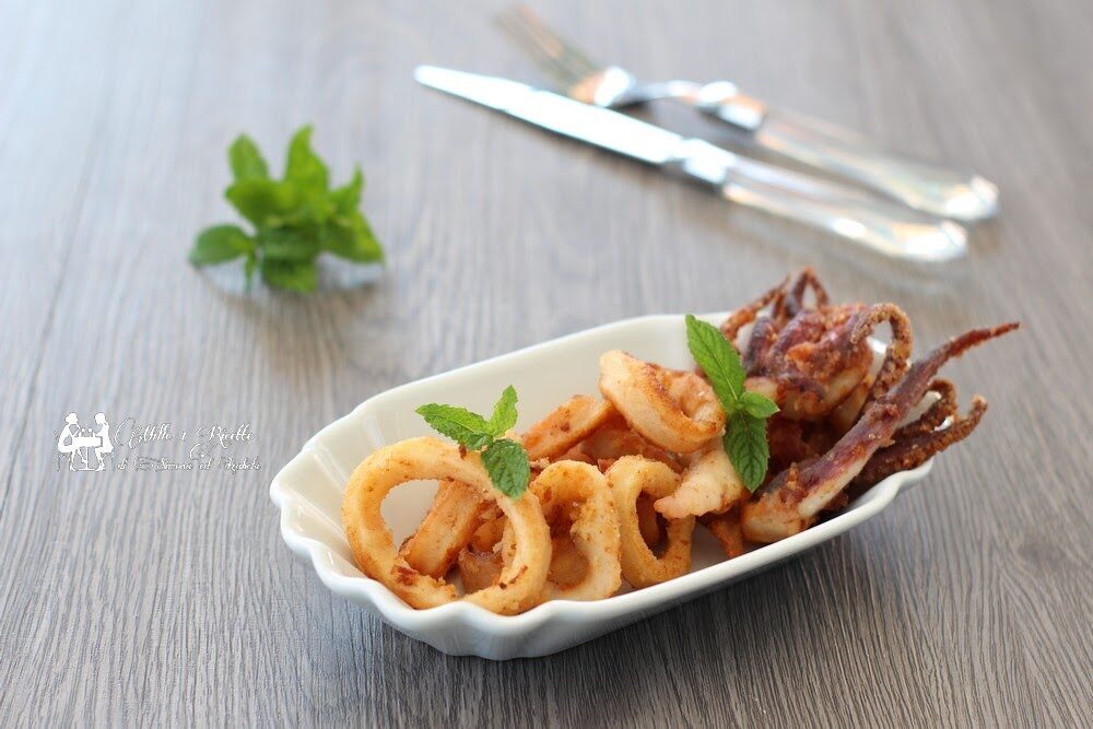 Frittura di totani, croccanti e non unti