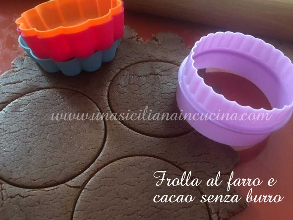 Frolla al farro e cacao senza burro