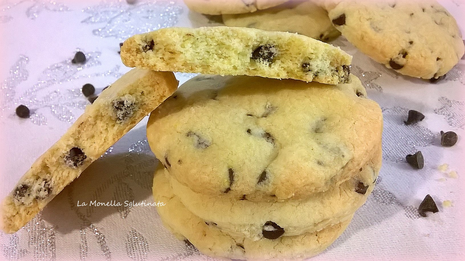 Frollini con gocce di cioccolato senza glutine