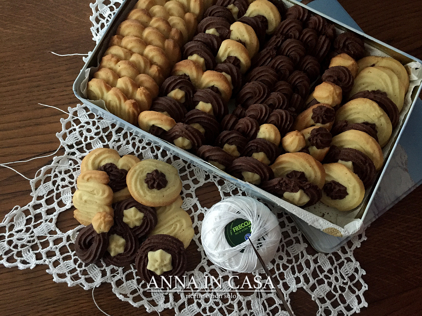 Frollini vaniglia e cacao – ricetta passo passo