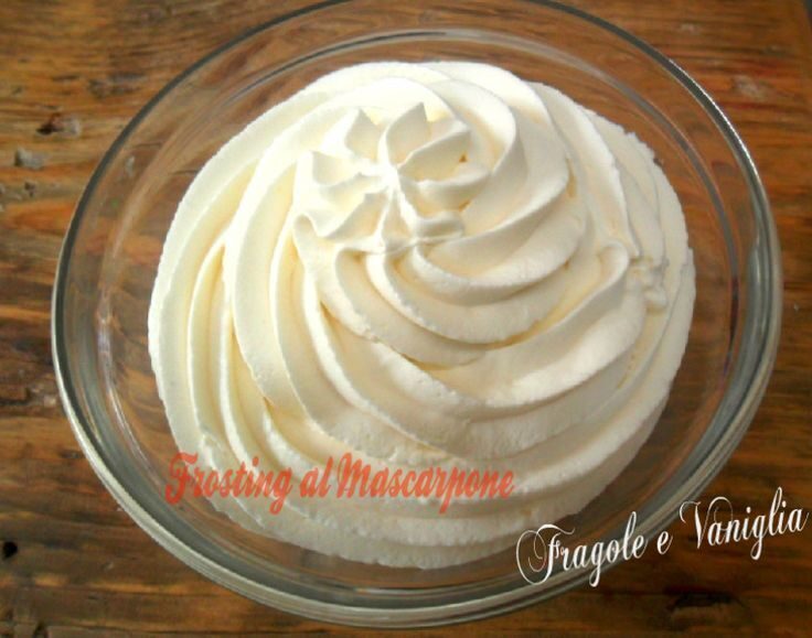 Frosting al mascarpone