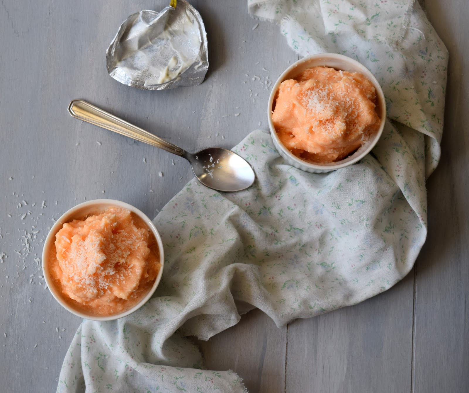 Frozen yogurt al melone e cocco