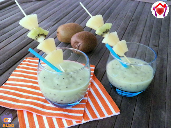 Frullato di ananas e kiwi