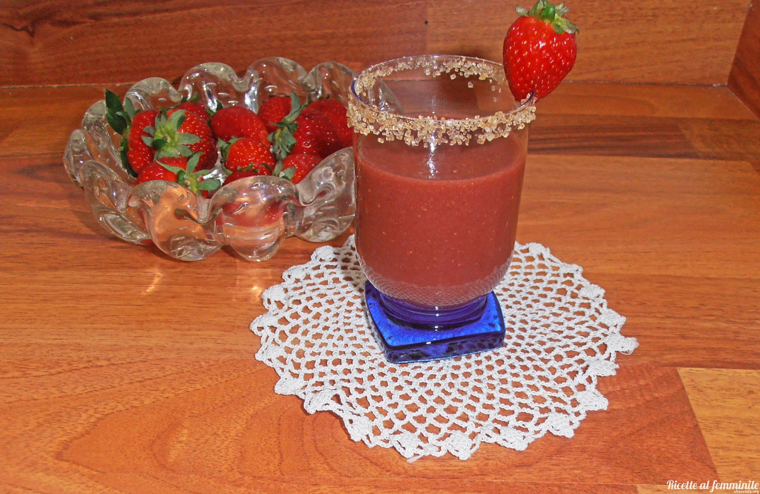 Frullato di fragole goloso ed energetico