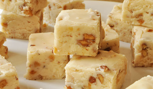 Fudge cioccolato bianco e noci