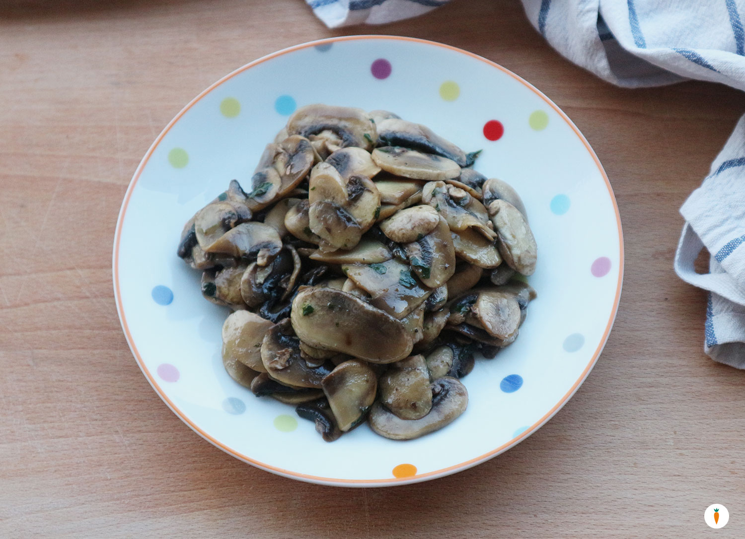 Funghi champignon aglio e prezzemolo