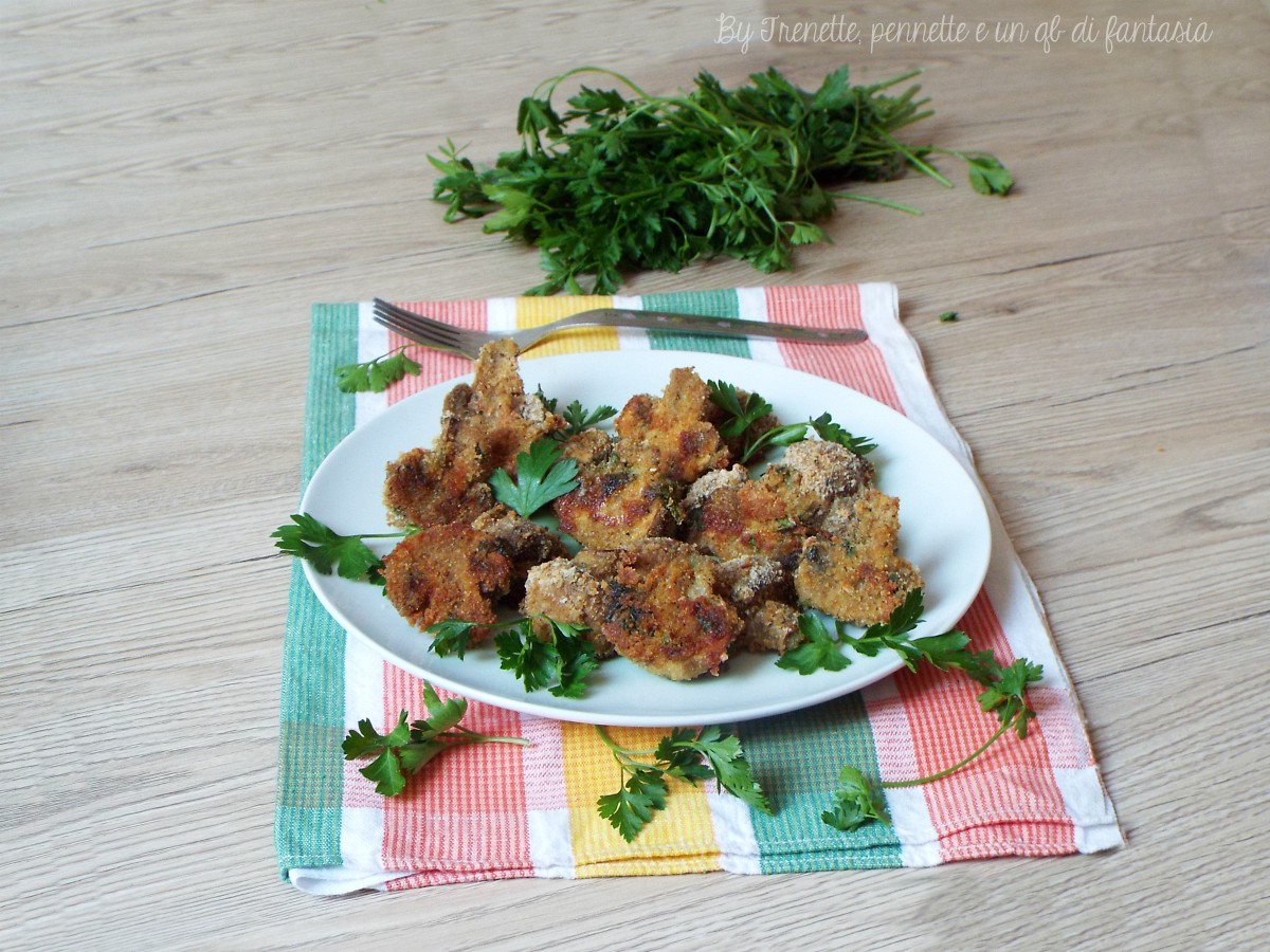 Funghi champignon gratinati