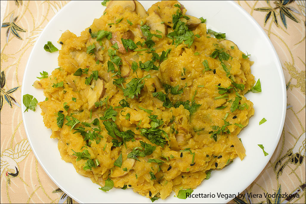 Funghi champignon strapazzati, cremosi e senza glutine
