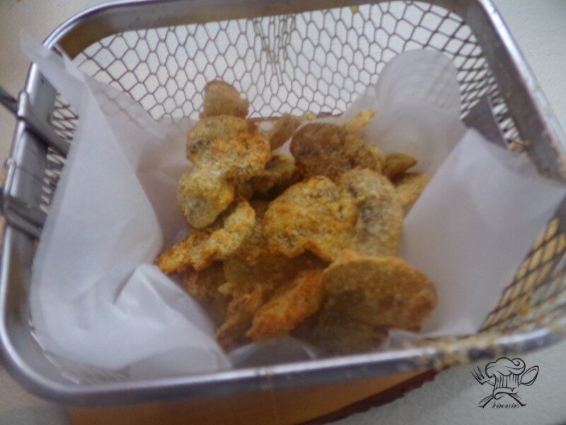Funghi fritti con friggitrice ad aria