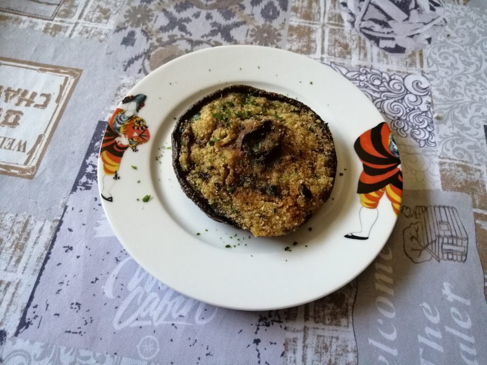 Funghi gratinati al forno