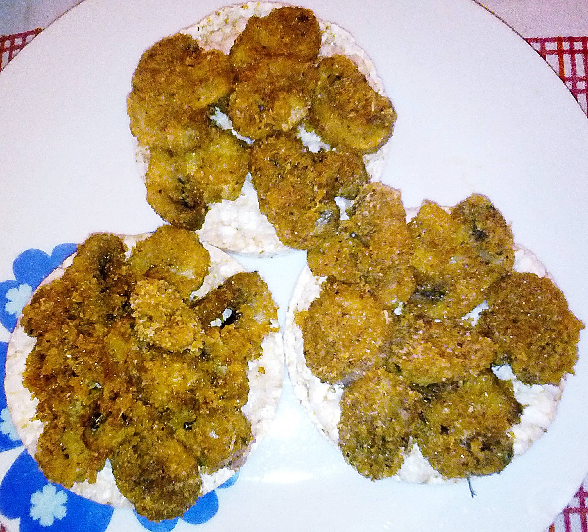 Funghi gratinati al microonde