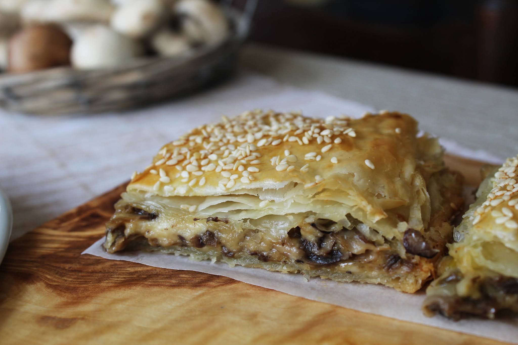 Funghi in sfoglia – manitaropita