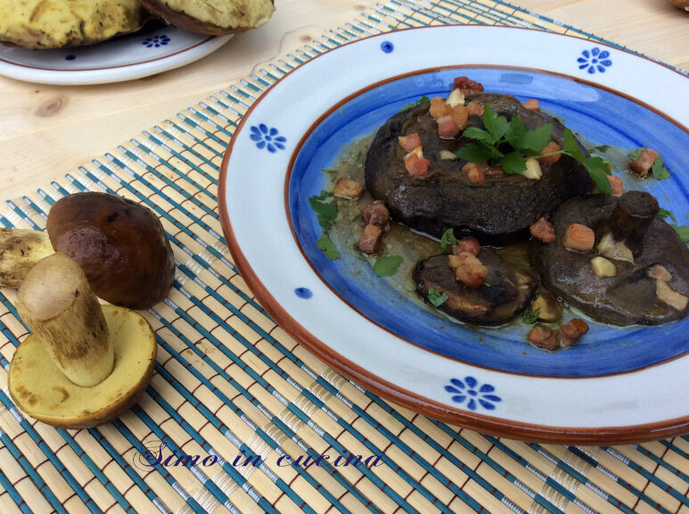 Funghi leccini al forno