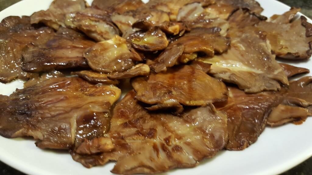 Funghi pleurotus alla griglia
