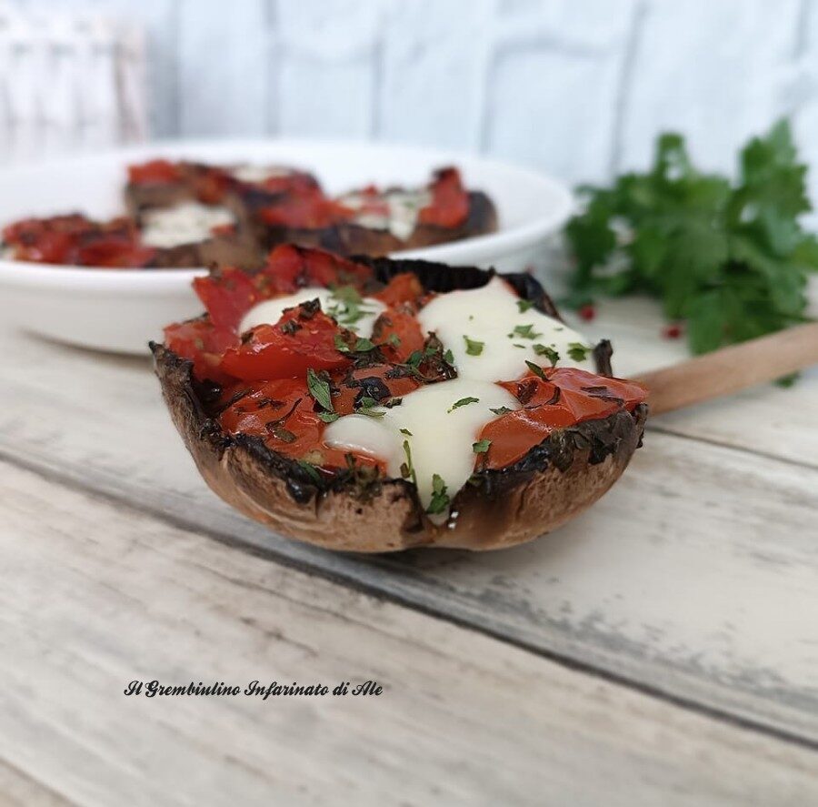 Funghi portobello filanti