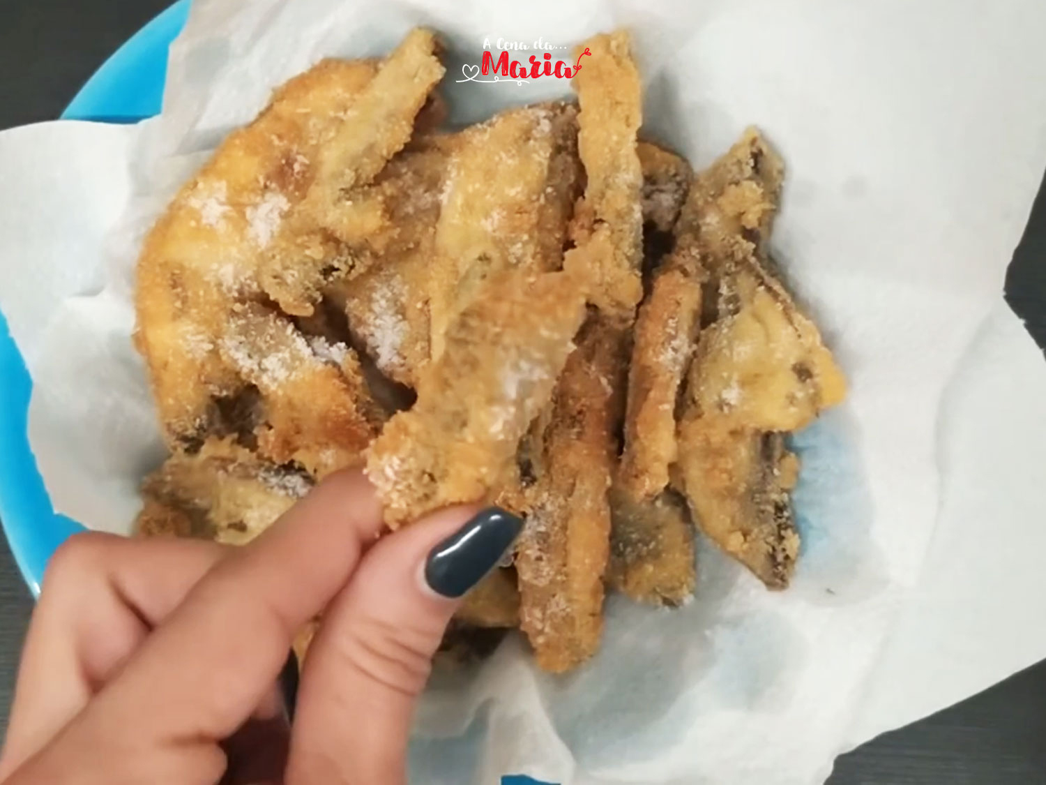 Funghi portobello fritti