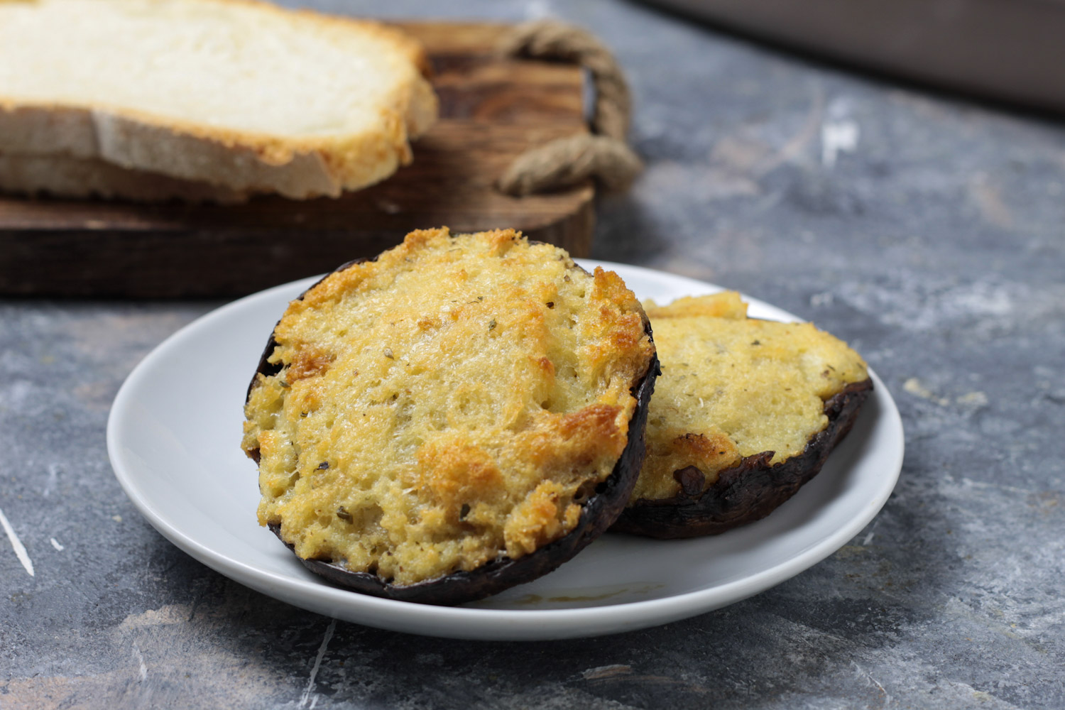 Funghi portobello gratinati al forno