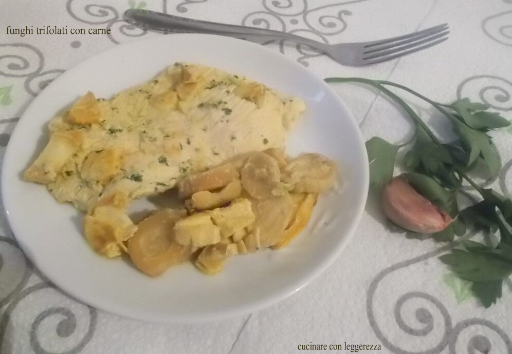 Funghi trifolati con carne