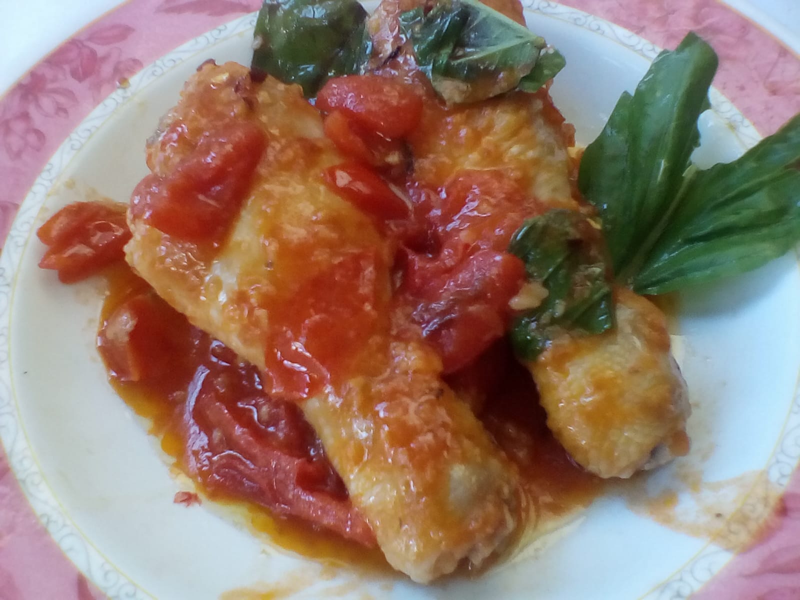 Fusi di pollo all cacciatora