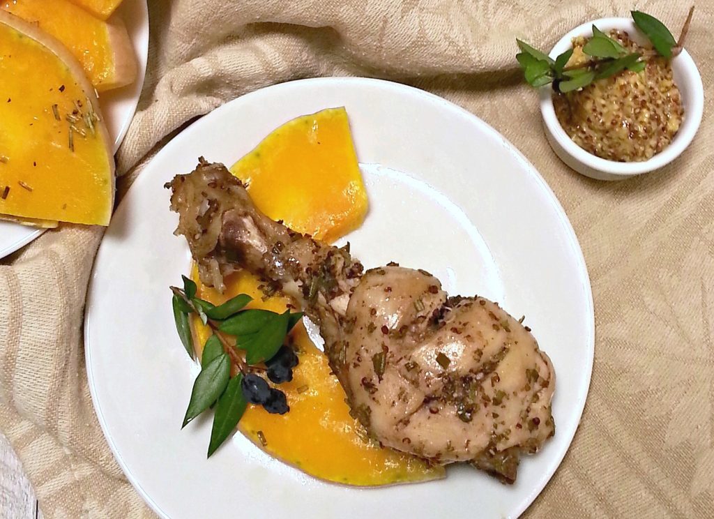 Fusi di pollo alla birra con senape di Meaux