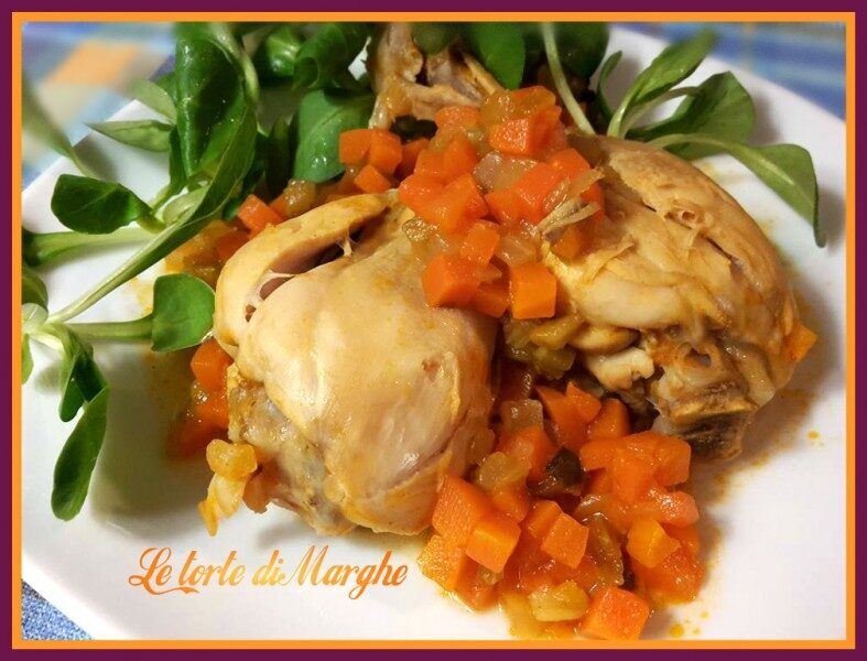 Fusi di pollo con verdure