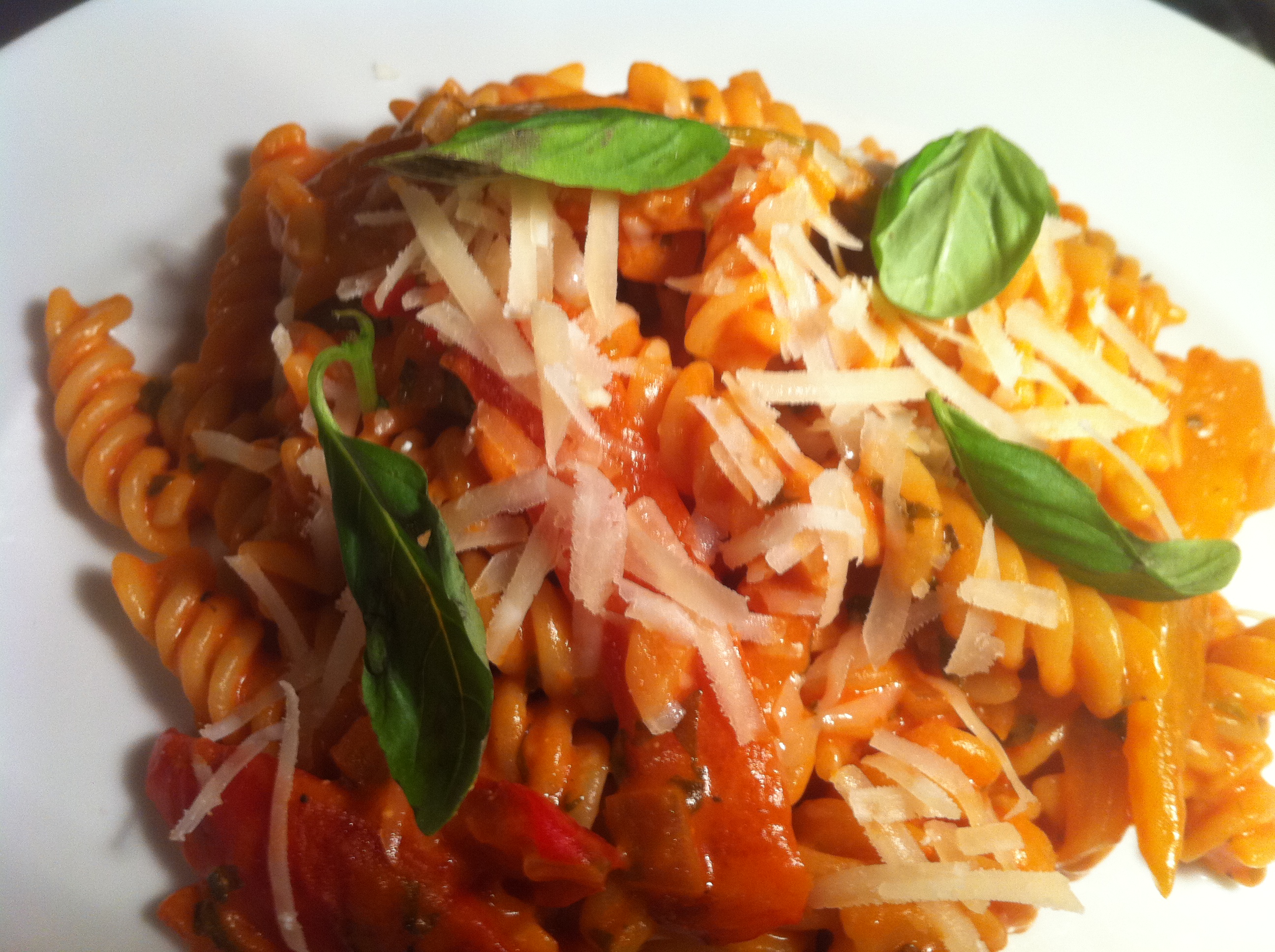 Fusilli cremosi con mascarpone e peperoni