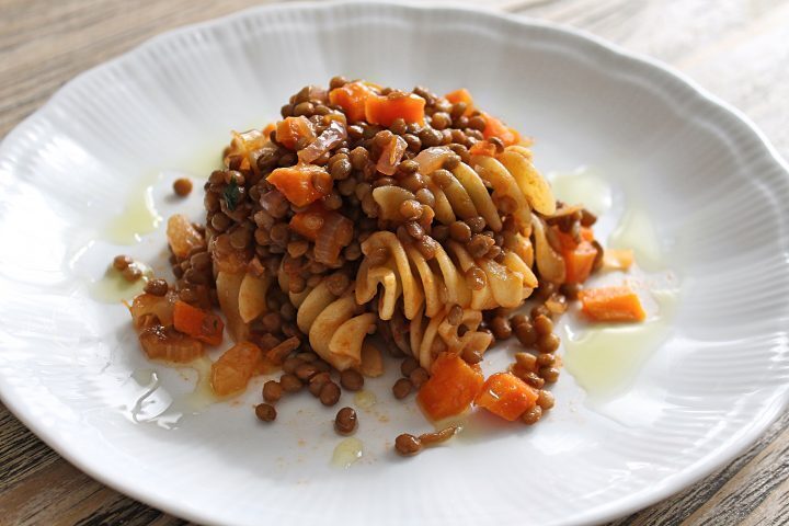 Fusilloni al ragù di lenticchie