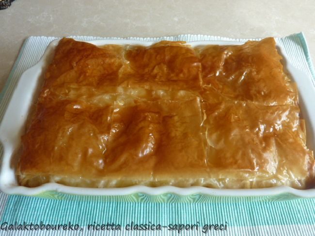 Galaktoboureko, ricetta classica
