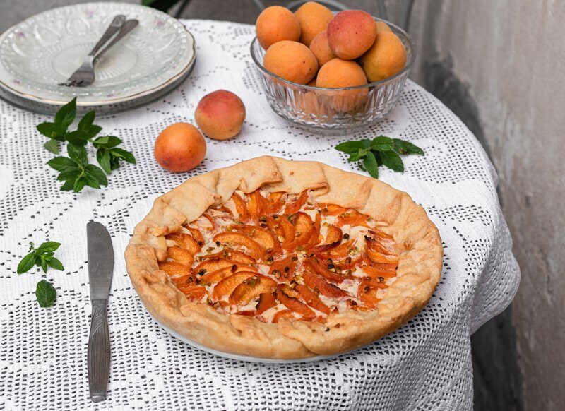 Galette albicocca e ricotta