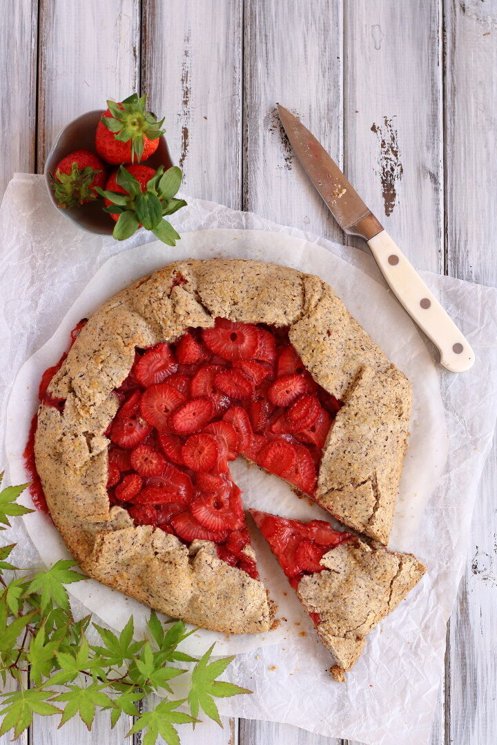 Galette alle fragole e grano saraceno