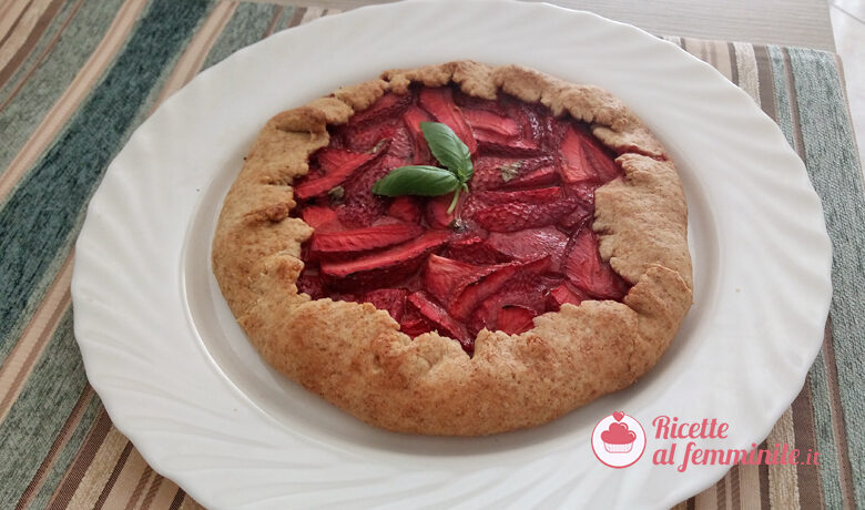 Galette alle fragole o crostata rustica senza burro