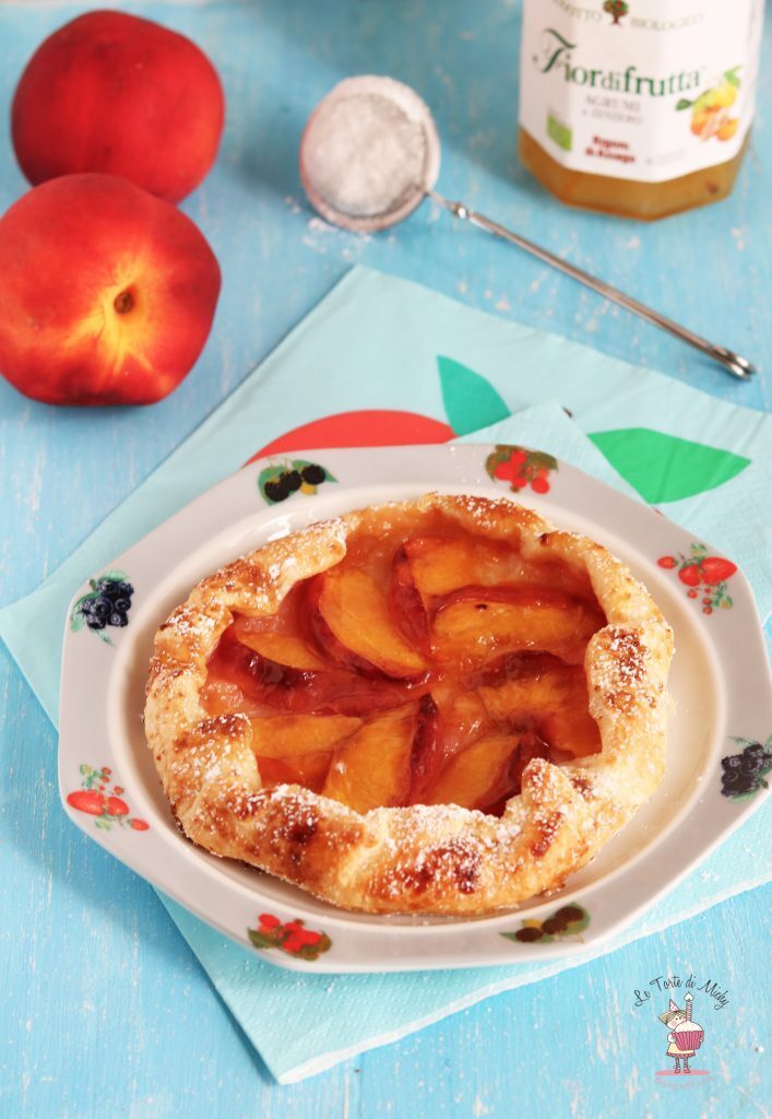 Galette con confettura di zenzero ed agrumi e pesche