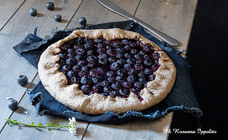 Galette integrale ai mirtilli