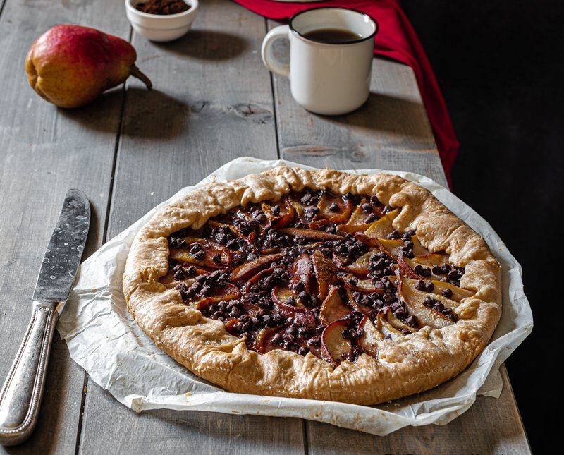 Galette pere e cioccolato