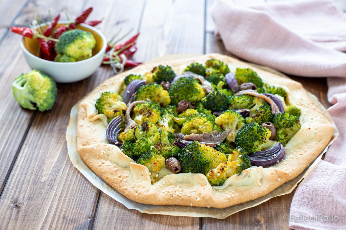 Galette salata ai broccoli con pasta brisée