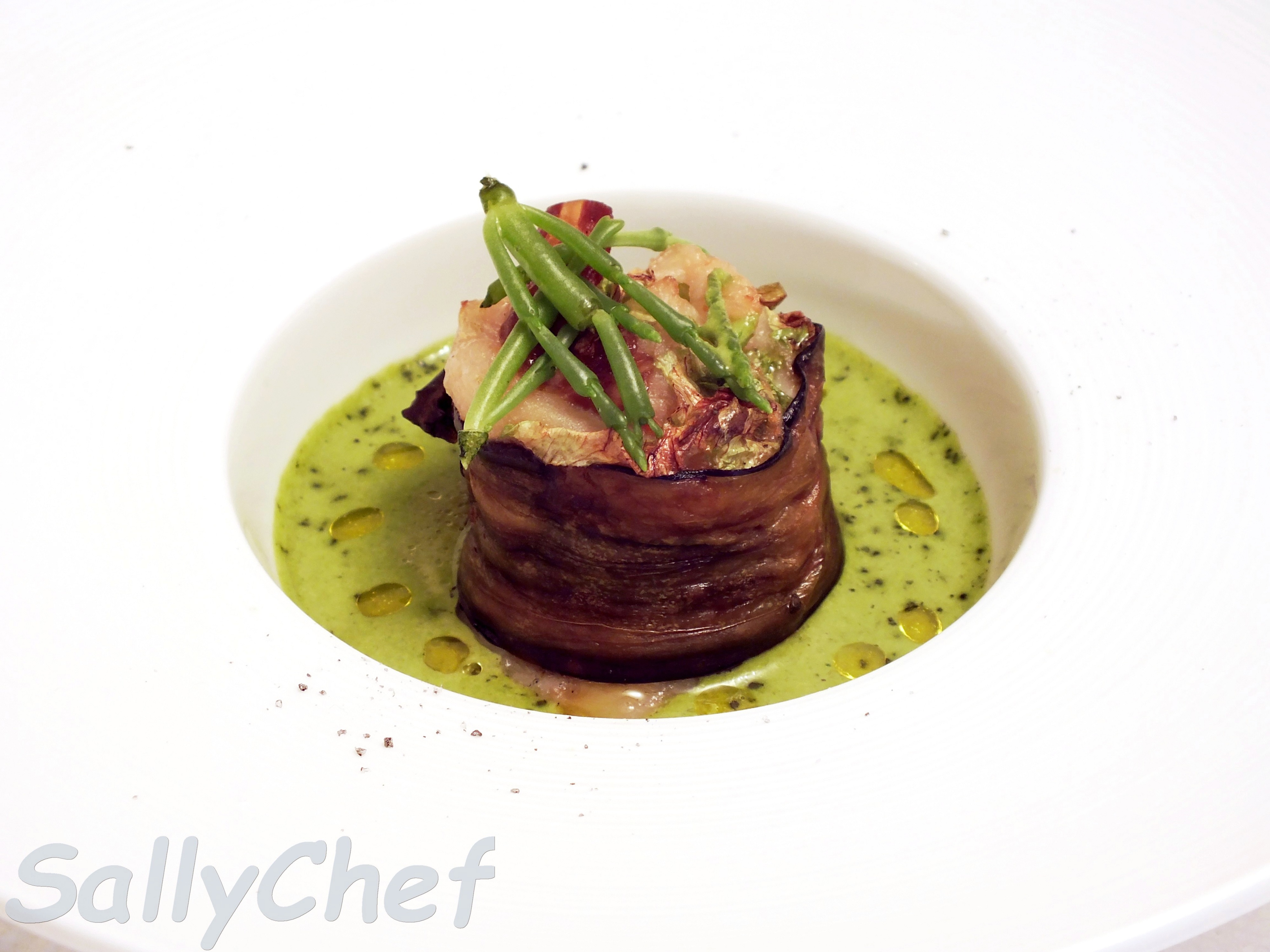 Gallinella con salicornia e pancetta. storie di mare