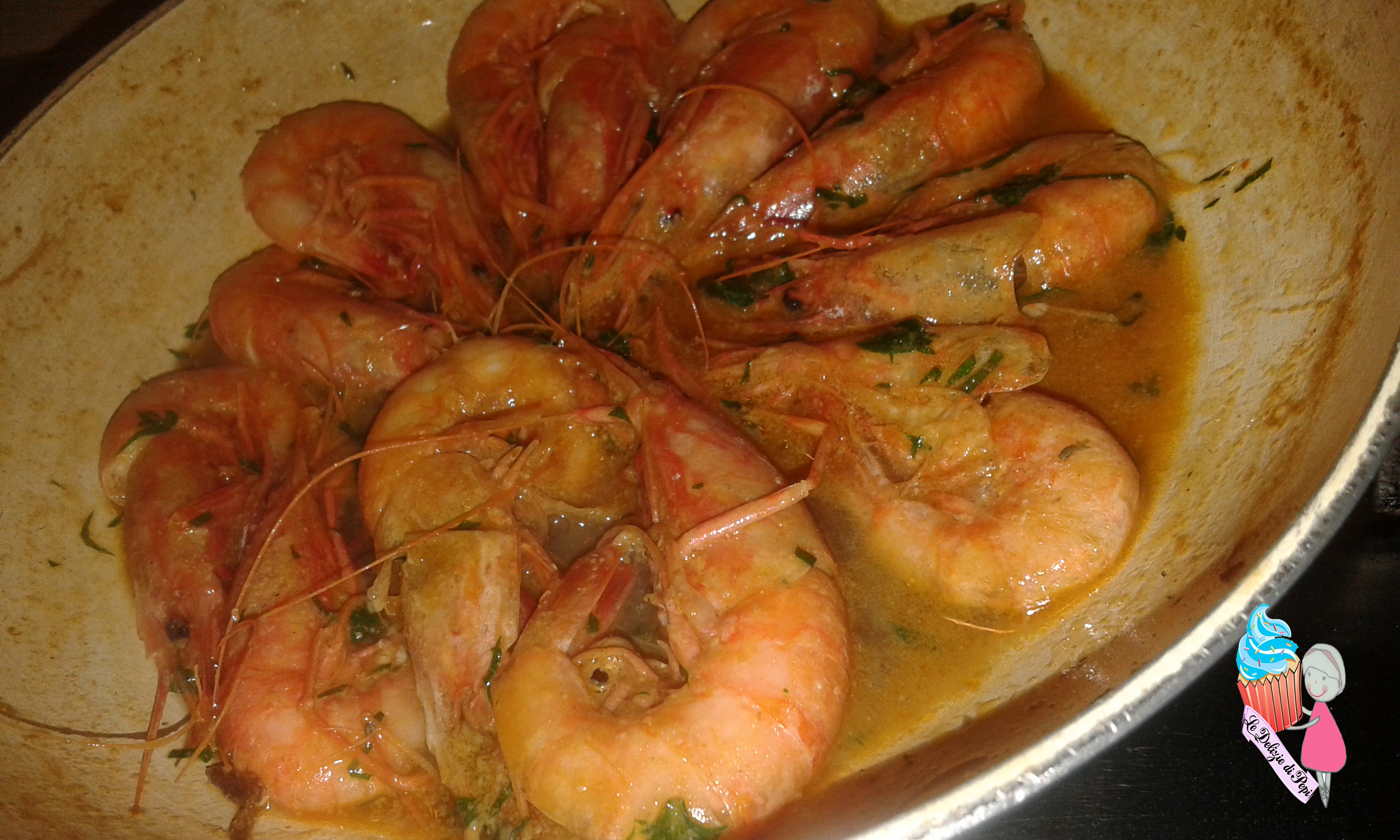 Gamberi al brandy