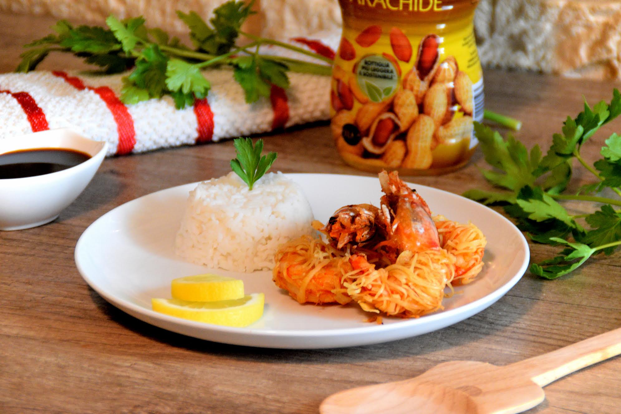Gamberi in pasta kataifi ricetta (o gamberi in gabbia)