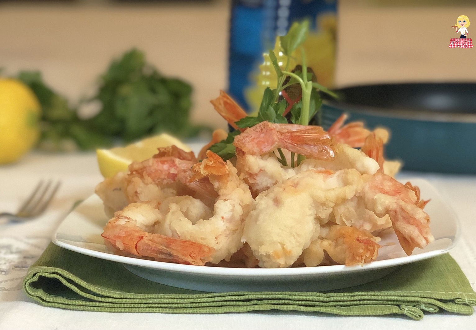 Gamberi in tempura croccanti e leggeri