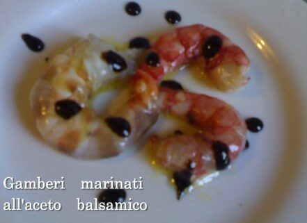 Gamberi marinati all’aceto balsamico