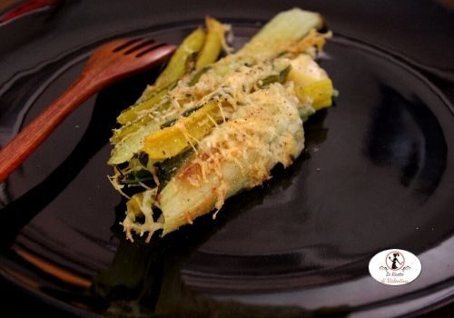 Gambi di coste e bietole gratinati in friggitrice ad aria