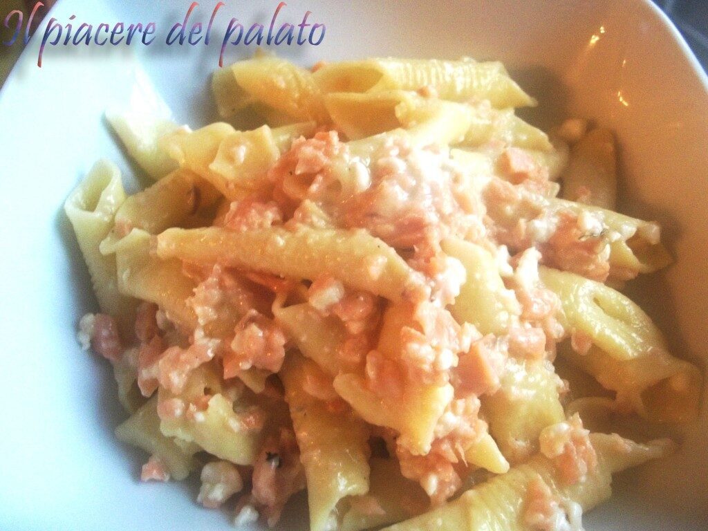 Garganelli al salmone