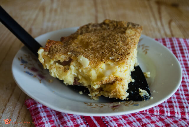 Gateau di patate con salame e scamorza